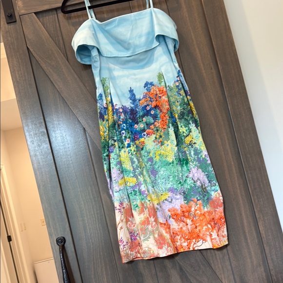 Anthropologie Dresses & Skirts - Anthropologie Blue Floral Midi Dress